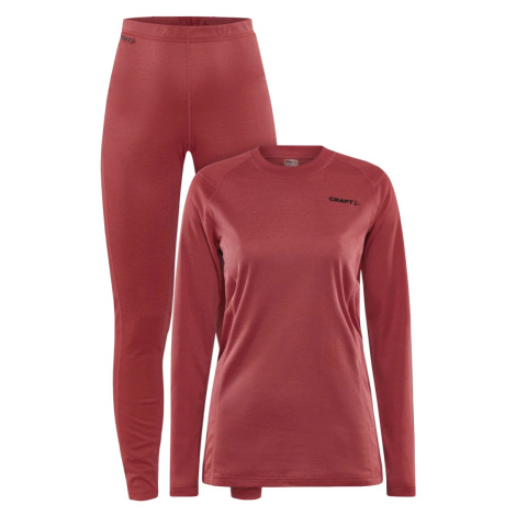 Dámský set funkčního prádla Craft CORE Warm Baselayer červená