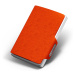 Oranžová kožená peněženka Mondraghi Saffiano