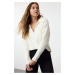 Trendyol Ecru Soft Texture Polo Neck Knitwear Sweater