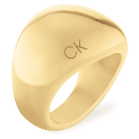 Calvin Klein Masivní pozlacený prsten Trends 35000441