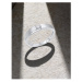 Asymetrický prsten z bílého zlata 18K s diamantem
