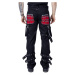 kalhoty pánské CHEMICAL BLACK - ATHOL - BLACK/RED CHECK