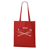 DOBRÝ TRIKO Bavlněná taška pro vodáky s potiskem AHOJ Barva: Červená