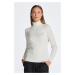 ROLÁK GANT STRETCH COTTON CABLE TURTLENECK EGGSHELL