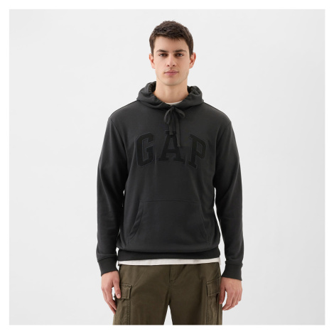 GAP French Terry Pullover Logo Hoodie Moonless Night