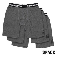HORSEFEATHERS Boxerky Dynasty Long 3Pack - heather anthracite GRAY