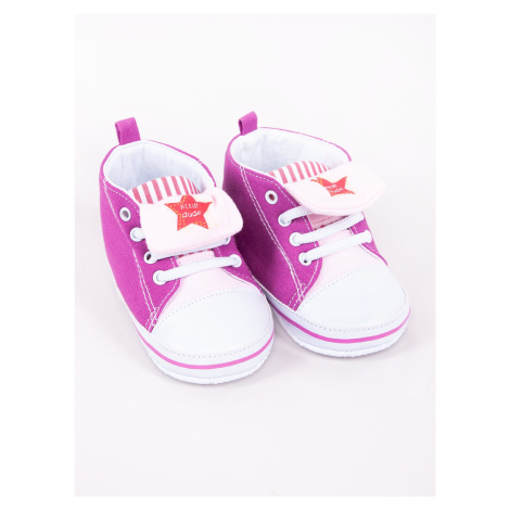 Yoclub Dětská dívčí obuv OBO-0183G-1000 Purple 9-15 měsíců