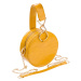 Malá messenger taška kulatá kabelka s řetízkem na zip