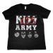Tričko metal pánské dětské Kiss - Army - HYBRIS - ER-12-KISS030-H68-5-BL