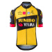 AGU Cyklistický dres s krátkým rukávem - JUMBO-VISMA 2021 - žlutá/černá