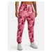 Under Armour Tepláky Rival Terry Print Jogger-PNK - Dámské