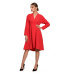 Asymetrické vypasované šaty model 18335933 červené - STYLOVE