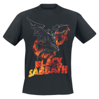Black Sabbath Burning Demon Tričko černá