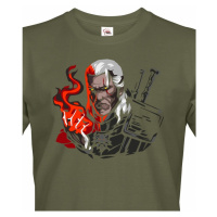 Pánské triko s motivem Zaklínač - Witcher - Geralt z Rivie
