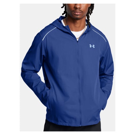 Pánská bunda Under Armour UA Launch Hooded Jacket-BLU