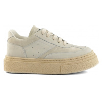 Tenisky mm6 6 court platform low top sneakers lace up bílá