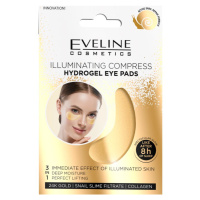 Eveline Cosmetics Gold Illuminating Compress hydrogelová maska na oční okolí se šnečím extraktem