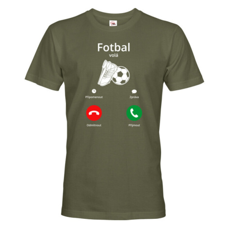 Pánské fotbalové tričko s potiskem fotbal volá - skvělé tričko na narozeniny BezvaTriko