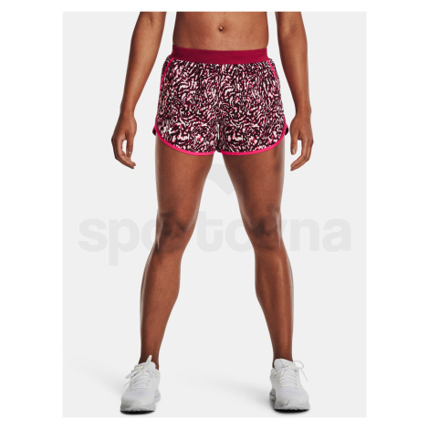 Kraťasy Under Armour UA Fly By 2.0 Printed Short W - černá/růžová