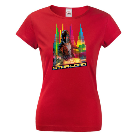 Dámské tričko s potiskem Star-Lord DJ - ideální dárek pro fanoušky Marvel BezvaTriko