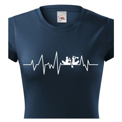 Dámské tričko Vodácký puls - ideální triko na vodu BezvaTriko