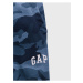 Modré klučičí dětské tepláky GAP Logo fit tech joggers