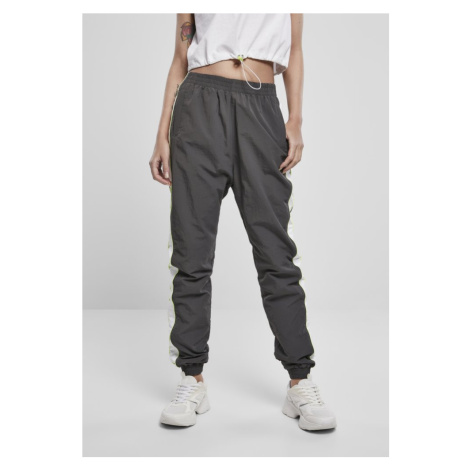 Ladies Piped Track Pants - darkshadow/electriclime Urban Classics