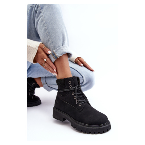 Dámské zateplené kotníkové boty černé Cross Jeans Cross jeans®