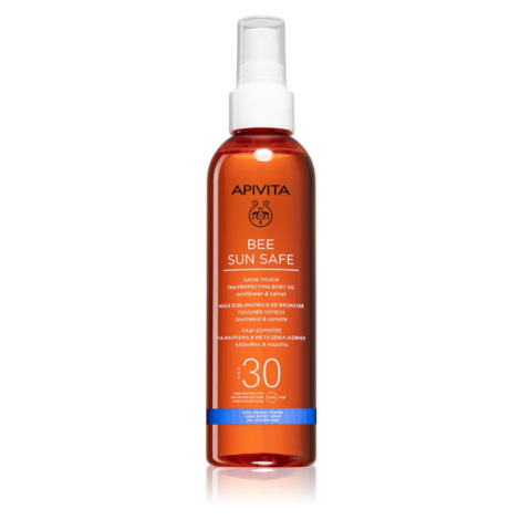 Apivita Bee Sun Safe Satin Touch Oil SPF30 olej na opalování SPF 30 200 ml