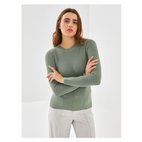 LC Waikiki LCW Crew Neck Plain Long Sleeve Women's Knitwear Sweater