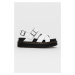Kožené sandály Dr. Martens Voss II dámské, bílá barva, na platformě, DM26799100.Voss.Ii-White