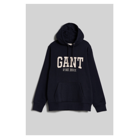 MIKINA GANT ARCH HOODIE EVENING BLUE