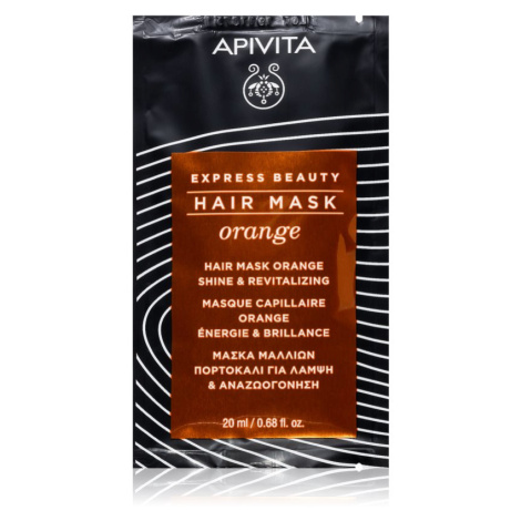 Apivita Express Beauty Orange revitalizační maska na vlasy 20 ml