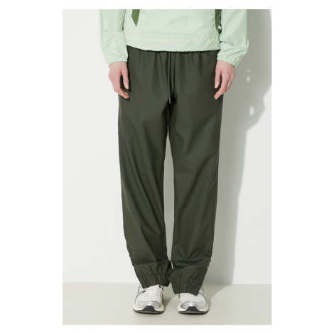 Nepromokavé kalhoty Rains 18560-GREEN Rain Pants Regular zelená barva, medium waist