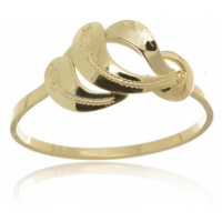 Dámský zlatý prsten bez kamínků PR0395 + DÁREK ZDARMA