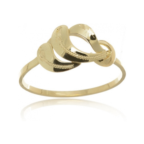 Dámský zlatý prsten bez kamínků PR0395 + DÁREK ZDARMA