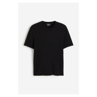 H & M - Pletené tričko Regular Fit - černá