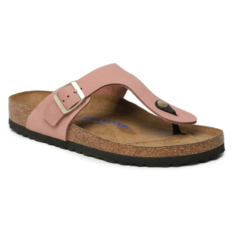 Birkenstock Gizeh Soft Footbed Nubuck Leather Narrow