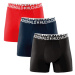 boxerky delší 3-pack Muchachomalo - Solids black/blue/red