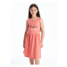 LC Waikiki Crew Neck Printed Girl's Dress