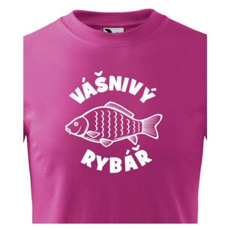 Vtipné tričko pro rybáře Vášnivý rybář - sleva 33 Kč na první objednávku BezvaTriko