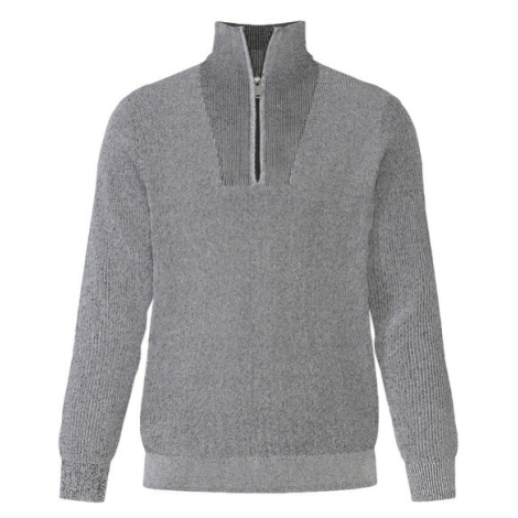 LIVERGY® Pánský pletený svetr (černá/bílá)