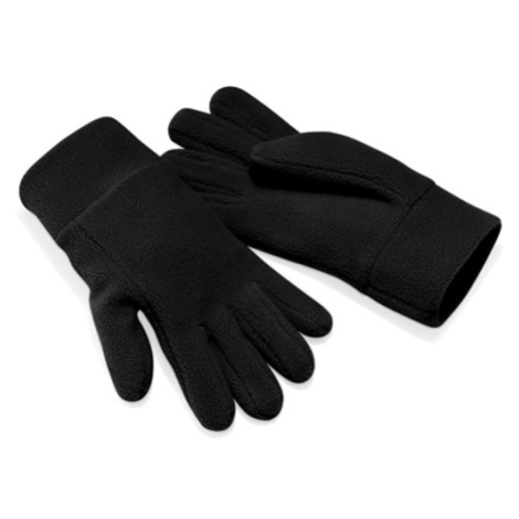 Beechfield Pánské fleecové rukavice B296 Black
