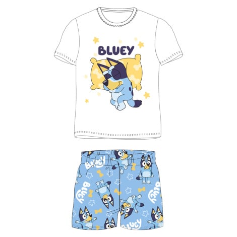 Bluey licence Chlapecké pyžamo Bluey 5204009, bílá / světle modrá Barva: Bílá