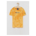 Dětské bavlněné tričko Champion 305689 žlutá barva, s aplikací