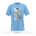 NU. BY HOLOKOLO Cyklistické triko s krátkým rukávem - DON'T QUIT' - modrá