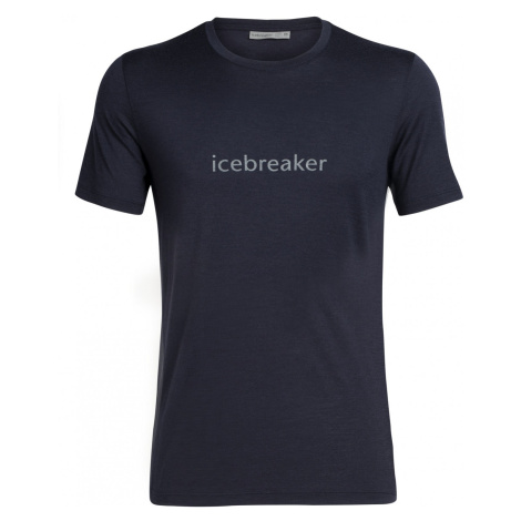 Pánské triko Icebreaker SS Crewe Icebreaker Wordmark