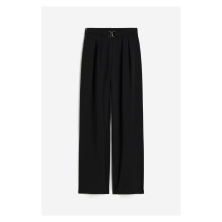 H & M - Elegantní kalhoty se sponou - černá