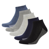 DEFACTO Men's 5-Piece Cotton Booties Socks