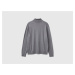 Benetton, Turtleneck In Lightweight Cotton Blend